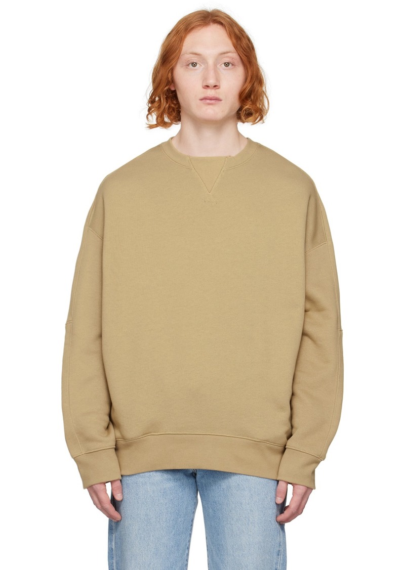 Calvin Klein Beige Relaxed-Fit Sweatshirt