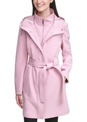 Calvin Klein Belted Hooded Raincoat