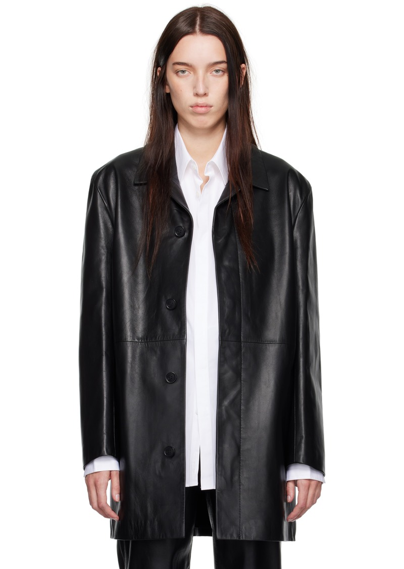 Calvin Klein Black Halo Leather Jacket