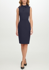 Calvin Klein Bow-Neck Dress - Indigo