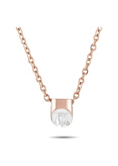 Calvin Klein Brilliant Rose Gold PVD-Plated Stainless Steel White Crystal Necklace