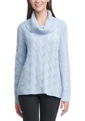 Calvin Klein Chain-Stitched Cowlneck Sweater