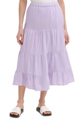 Calvin Klein Cotton Pull-On Maxi Skirt