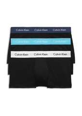 Calvin Klein Cotton Stretch Moisture Wicking Low Rise Trunks, Pack of 3