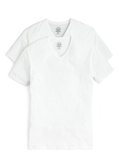 Calvin Klein Cotton Stretch V-Neck Tee, Pack of 2