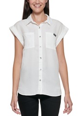 Calvin Klein Cuffed-Sleeve Shirt