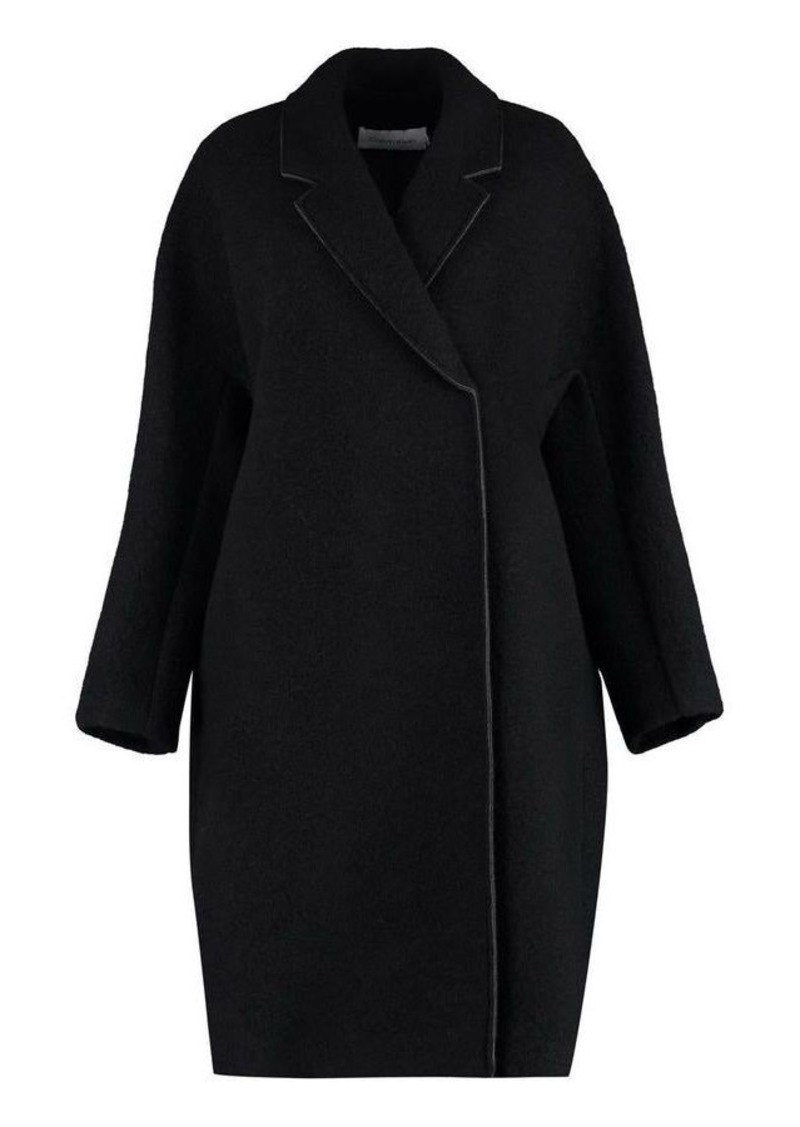 CALVIN KLEIN DOUBLE-BREASTED WOOL COAT
