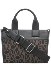 Calvin Klein Elements Jacquard Signature Top Zipper Convertible Satchel