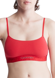 Calvin Klein Embossed Icon Holiday Cotton Unlined Bralette