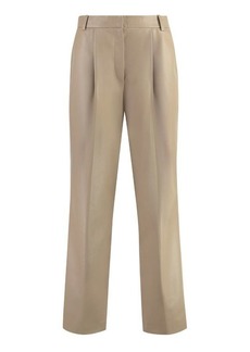 CALVIN KLEIN FAUX LEATHER TROUSERS