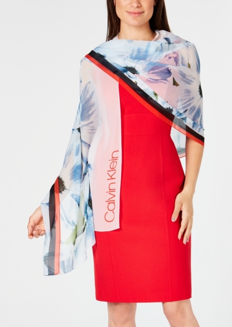 Calvin Klein Calvin Klein Floral-Print Scarf | Misc Accessories