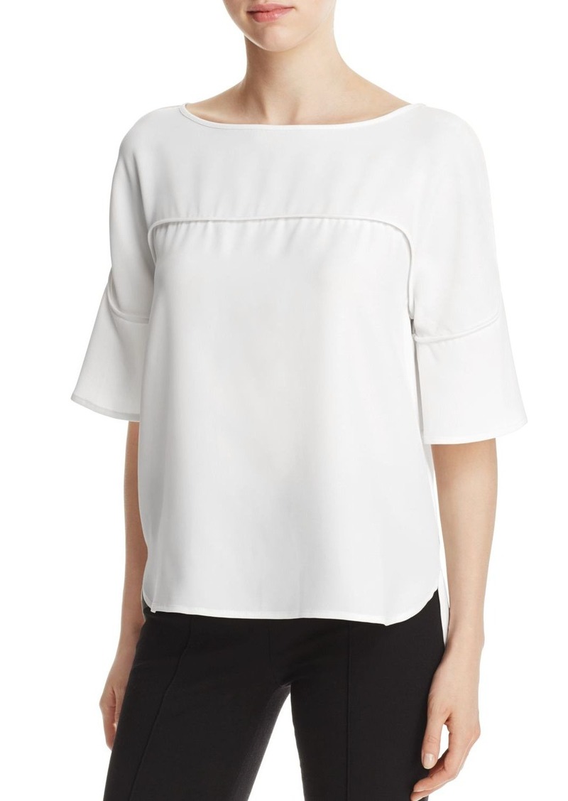 calvin klein flutter sleeve top