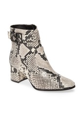 Calvin Klein Freema Bootie in Snake Print Leather at Nordstrom