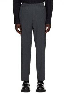 Calvin Klein Gray Slim-Fit Trousers