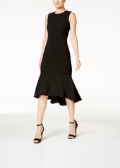 Calvin Klein High-Low Midi Scuba Dress