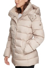 Calvin Klein Hooded Faux-Fur-Lined Down Puffer Coat, Created for Macy's