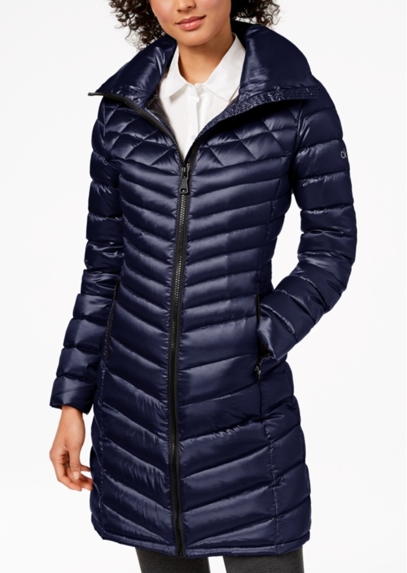 hooded packable down puffer coat