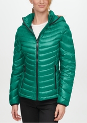 Calvin Klein Shine Hooded Packable Down Puffer Coat, Created for Macy's