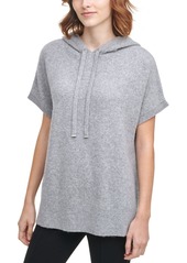 Calvin Klein Hooded Short-Sleeve Sweater