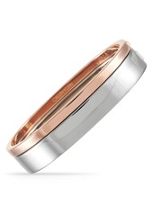 Calvin Klein Hook Stainless Steel Rose Gold PVD Closed Bangle Bracelet Set