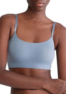 Calvin Klein Invisibles Comfort Lightly Lined Retro Bralette QF4783 - Flint Stone