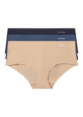 Calvin Klein Women's Invisibles Seamless Hipster Panties 3 Pack