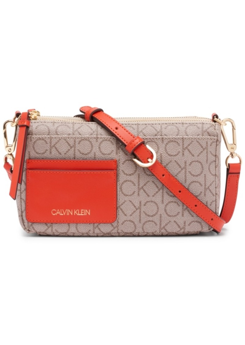 Calvin Klein, Bags, Calvin Klein Red Convertible Crossbody Satchel
