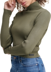Calvin Klein Jeans Cropped Mock-Neck Sweater