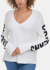 Calvin Klein Jeans Graphic V-Neck Sweater