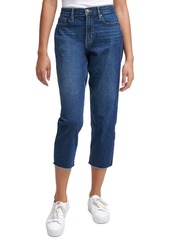 Calvin Klein Jeans High-Rise Cropped Straight-Leg Jeans