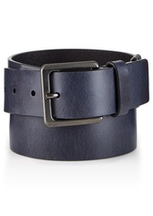 Calvin Klein Jeans Men's Navy Leather Belt
