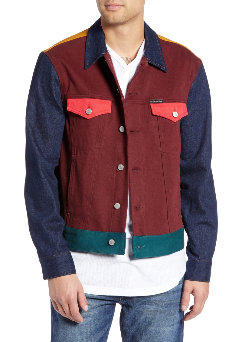 calvin klein colorblock jacket