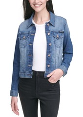Calvin Klein Jeans Petite Basic Denim Trucker Jacket - Malibu