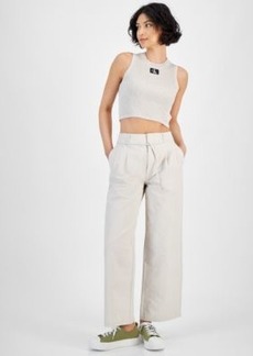 Calvin Klein Jeans Ribbed Cropped Tank Top High Rise Pants