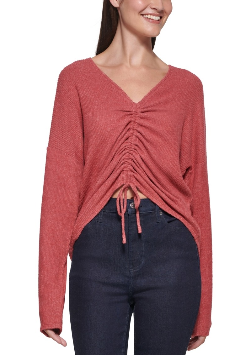 Calvin Klein Jeans Shirred-Neck Top