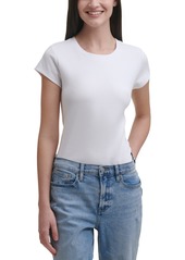 Calvin Klein Jeans Short-Sleeve Logo-Patch Bodysuit