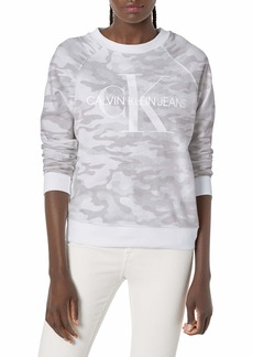 Calvin Klein Women's Long Sleeve Crew Neck Pullover  Extra Large