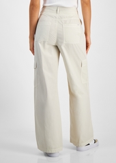 Calvin Klein Jeans Women's Cotton High-Rise Cargo Pants - Birch