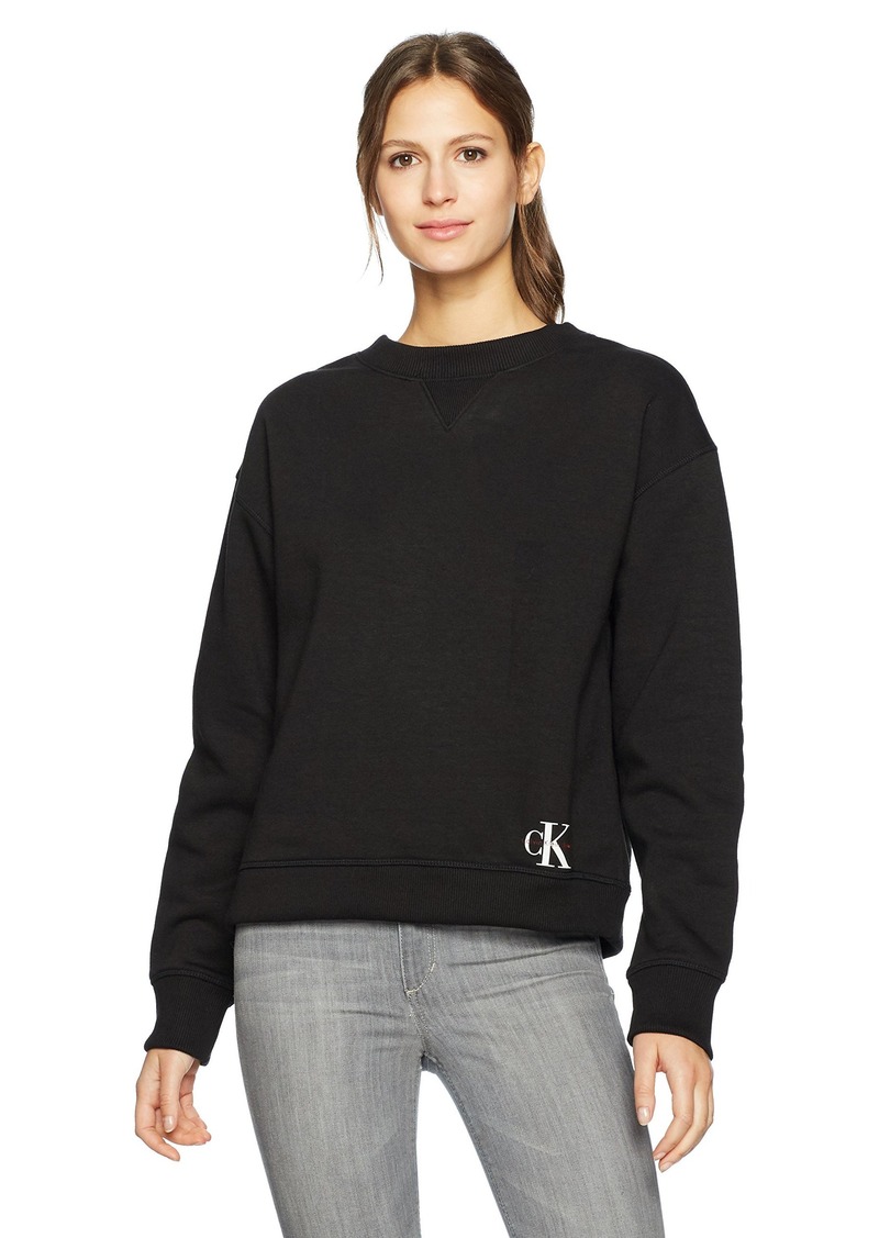 calvin klein crew neck sweatshirt womens