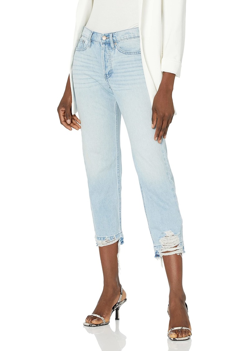 Calvin Klein Jeans Women's Hi Rise Straight Leg Crop W/Destructed Hem Vintage Denim  27