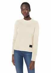 Calvin Klein Jeans Women's Logo Sweater egret