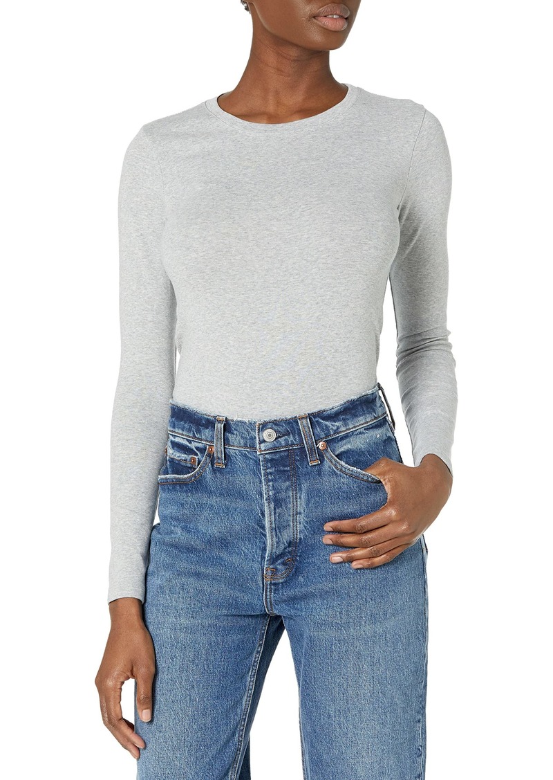 Calvin Klein Jeans Women's Logo Patch Sleeve Crew Neck Bodysuit