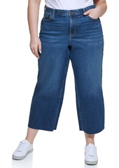 Calvin Klein Jeans Women's Plus Size Hi Rise Wide Leg Denim  20W