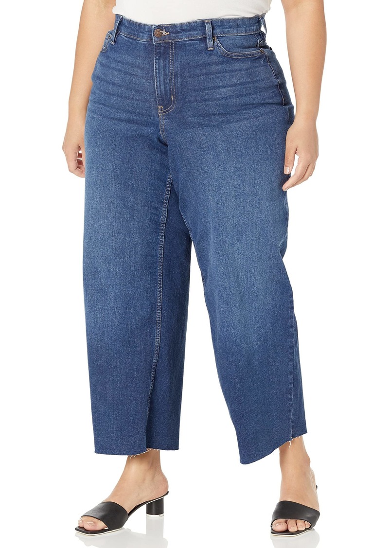 Calvin Klein Jeans Women's Plus Size Hi Rise Wide Leg Denim  16W