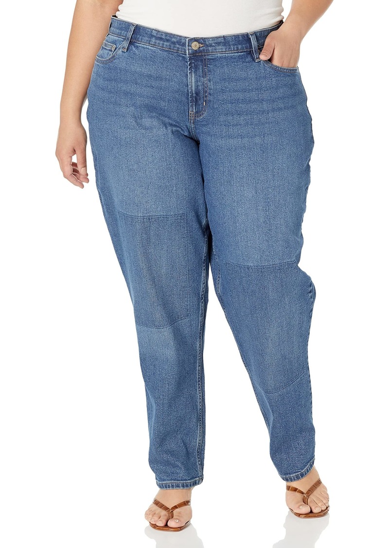 Calvin Klein Jeans Women's Plus Size Mid Rise Boyfriend Denim  14W