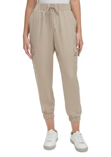 Calvin Klein Jeans Women's Pull-On Cargo Ankle Joggers - Suede