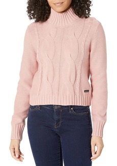 Calvin Klein Jeans Women's Cable Knit Sweater  Extra Small