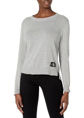 Calvin Klein Jeans Women's Round Neck Casual Sweater True Black
