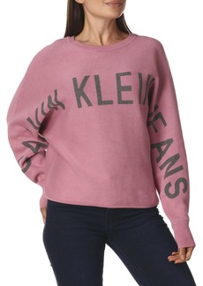 Calvin Klein Jeans Women's Casual Round Neck Logo Sweater