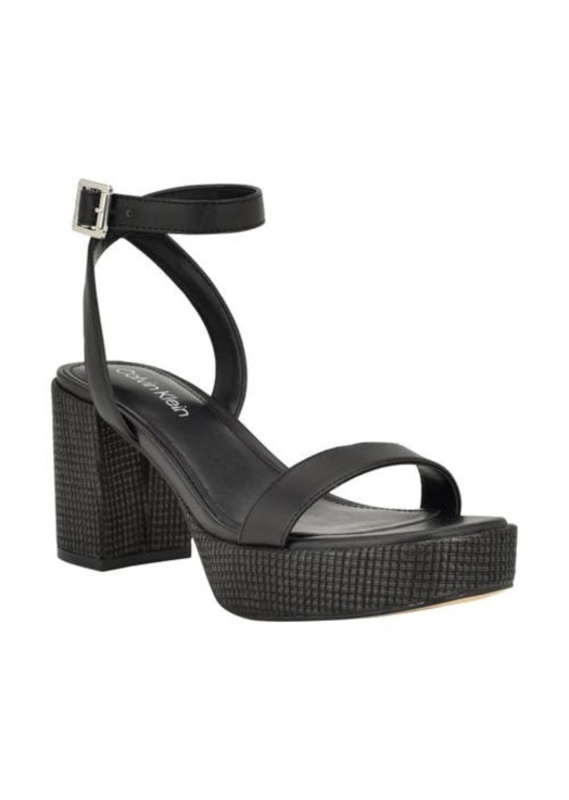 Calvin Klein Lalah Ankle Strap Platform Sandal